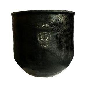 Metal Melting Silicon Carbide Graphite Crucible Round Oxidation Resistant