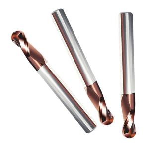 China Solid 2 Flutes R3 Tungsten Carbide End Mills Hrc65 SX For High Hardness Steel factory