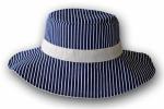 Embroidery Double Brims Bucket Hats 100% Cotton Twill Pressing Line Woven Washed
