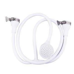 China White Shampoo Shower Hose , 20cm 1m Pets Rubber Shower Hose factory