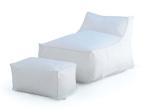 Indoor Outdoor Waterproof Bean Bag Sofa with 3-5mm Bean Filling and 30x75x30cm