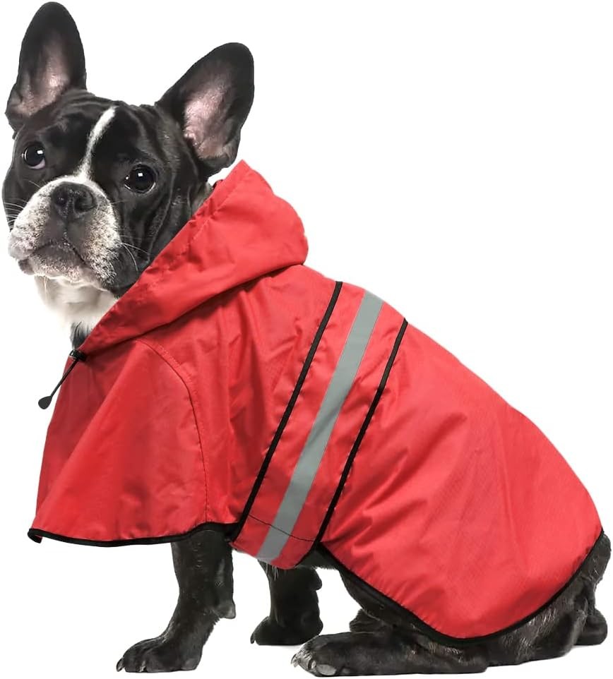 Reflective Dog Raincoat - Adjustable Waterproof Raincoat for Dogs, Lightweight