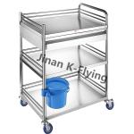 201 304 SS Three - Layer Treatment Medical Trolley Cart