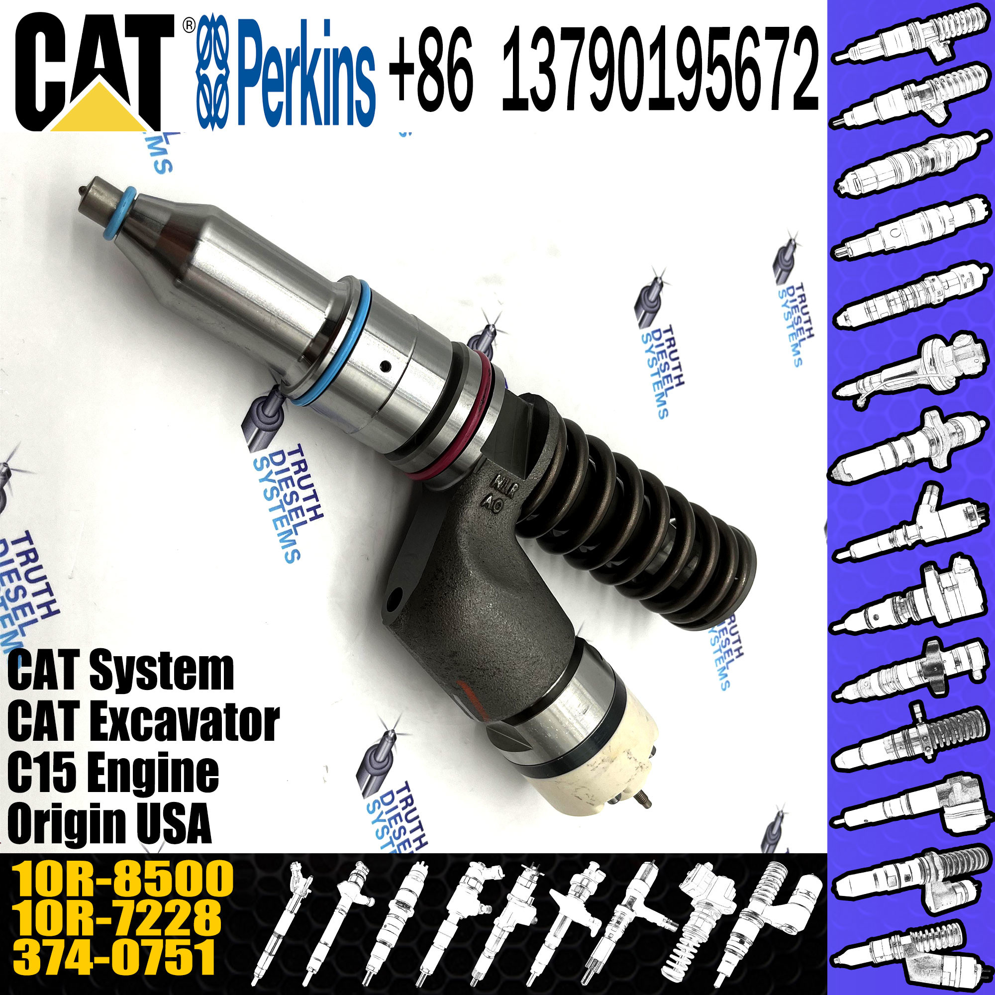 211-3023 10R-0957 Diesel Injector Parts For Caterpillar Engine C-15 C-16 3406E