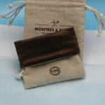 Gunny Sackcloth Small Hessian Gift Bags , Velvet Lining Drawstring Dust Bag
