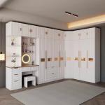 Particleboard MDF Bedroom Wood Panel Furniture Clothes Storage Cabinet
