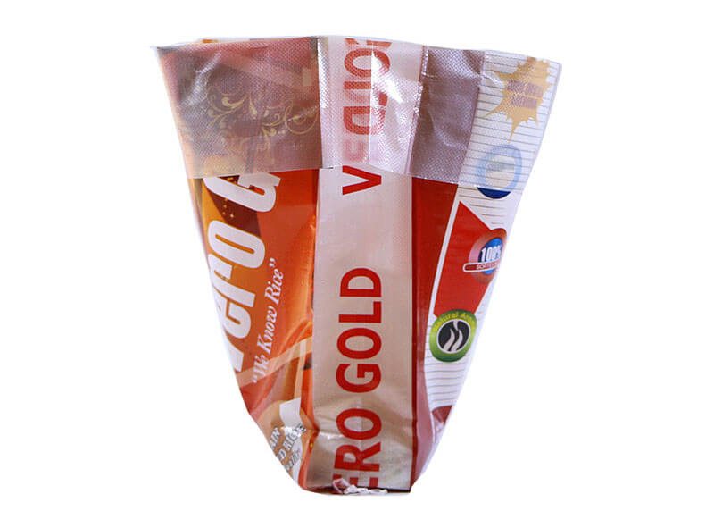 Three Side Wheat Flour Packing Bags , Oversized Stand Up Plastic Bags For Food Packaging