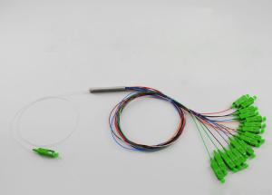 China Single Mode 1550nm SS Tube Fiber Optic Plc Splitter factory