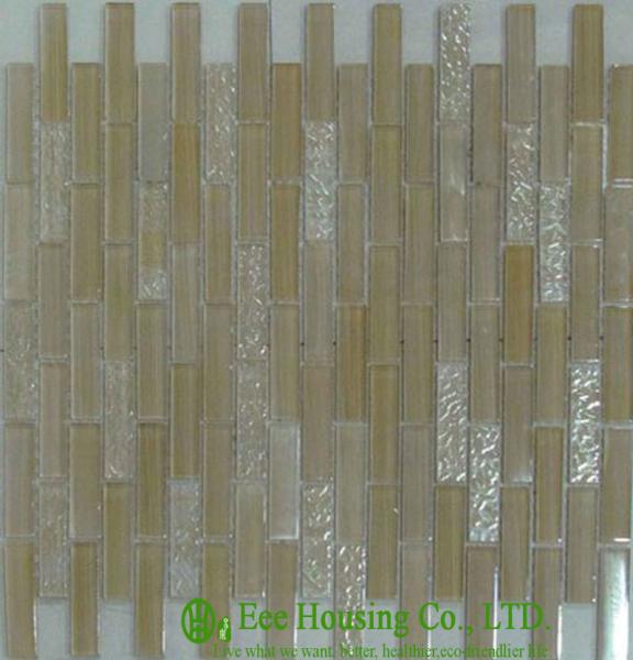 Anti-dust 300mm*300mm Glass Crystal Mosaic Tile for Kitchen/Bathroom wall,Fade