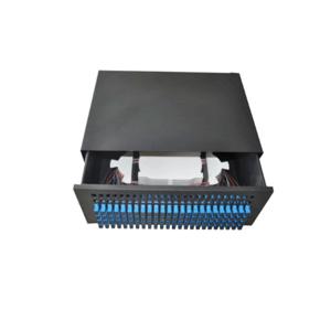 China 19 Inch Rack Drawer Optical Patch Panel , 72 Ports Fiber Termination Panel factory