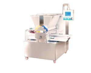 China Stainless steel cookie machine with tray produce two color cookies factory