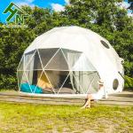Glass Door Geodesic Dome Tent Luxury Hotel UV Resistant Resort House