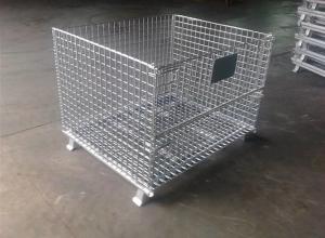 China Storage Cages On Wheels Space Saving For Transport Warehouse Supermarket factory