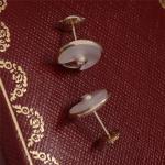 Xs Model Yellow Gold Amulette De Earrings Stud With White Mother Of Pearl