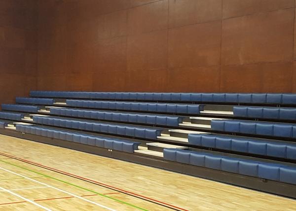 Wall Attached Arena Stadia Seating / Convenient And Safe Removable Stadium