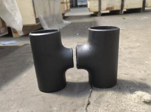 China ANSI B16.9 ASTM A234WPB CARBON STEEL PIPE TEE BLACK factory