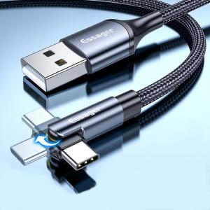China Universal 180 Rotation Type C Charging Cable 3A Quick Charge 480Mbps/s Data Transfer Type C Cable factory