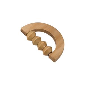 China Handheld Mini Wooden Body Massager Eco - Friendly With 4 Rollers factory
