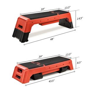 China 1125MM Anti Skid 3 Level Adjustable Exercise Step Platform 35CM factory
