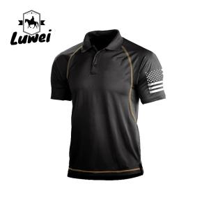 China Breathable Office Cotton Polo T Shirts Short Sleeved Wear Oversize Uniform factory