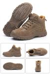 Kevlar Plate Welding Safety Shoes Brown Safety Work Boots Steel Toe