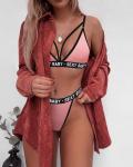 Breathable Bikini Sexy Bodysuit Lingerie S-3XL Customized See Through Lingerie