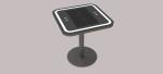 Single Leg 30W 20Ah Wireless Charging Coffee Table 6.7V