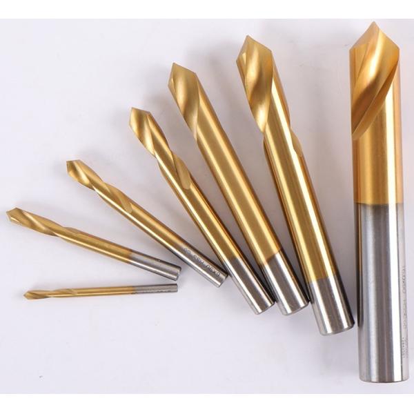 China 90 Degree Carbide End Mill Countersink Chamfer Drill Bits Center Spotting Titanium Cobalt factory