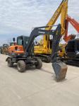 Second Hand Doosan DX60 Wheel Excavator 42.5kW Engine Rated Power