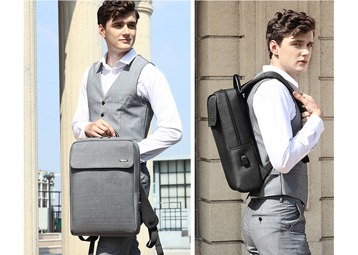 Business Large Capacity USB Laptop Backpack Bag , Anti Theft Backpack With USB Charger , Travel Backpack