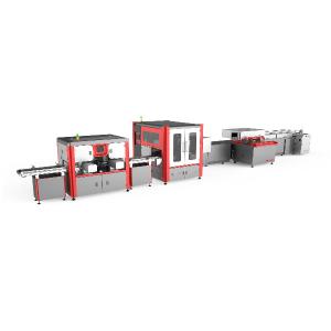 China 25sheets/Min Rigid Box Machine For Wine Box Production Visual positioning accuracy:±0.01mm factory