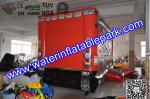 Giant Funny Firetruck Inflatable Bouncy Castle Jumper House