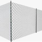 Basketball Court Green Pvc Coated Galvanised Steel Chain Link Fencing 75mmX2.5mm