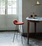 Grey Gubi Modern Bar Chairs Solid Steel Rod PP Plastic Comfortable SGS