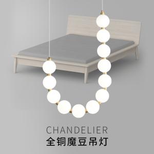 China Linear Glass Pendant Lamps 135W 45W White Glass Ball Ceiling Light Sealing Glaze factory