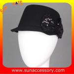8970346 Sun Accessory customized winner fashion 100% wool felt cadet newsboy