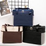 Outdoor Polyester Insulated Lunch Bag With Double Zippers