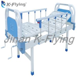 China Portable 2 Cranks Healthcare Hospital Patient Manual Nursing Bed on sale