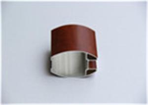 China Thickness 2.0MM Different Color Wood Grain Aluminum Extrusion Profile factory