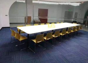 China Nordic Armless Conference Room Chairs Metal Frame Stackable Guest Chairs factory