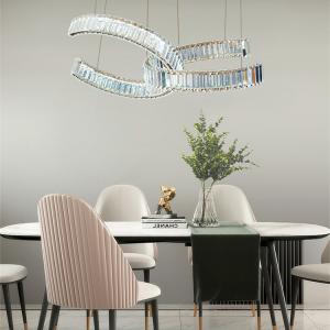 China Titanium / Chrome LED Stainless Steel Glass Pendant Light For Decorative Bedroom factory