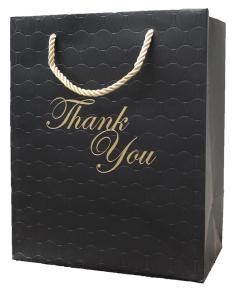 China Large Luxury Custom Black Shopping Paper Bags For Gift Packaging Jewelry Clothes Boutique factory
