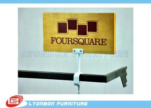 China Exquisite Printing logo MDF Wood Display Stand Accessory Melamine Finished factory