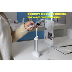 COMER anti-theft alarm sensor cord counter stand for smartphone display system