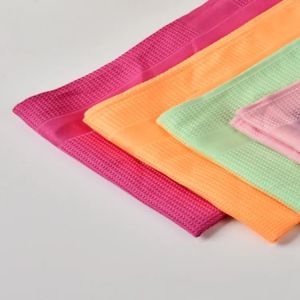 350GSM Waffle Microfiber Kitchen Towel - Absorbent & Lint-Free