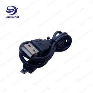 China Black Length Customized Soldering USB Cable Wiring Harness Full Automatic on sale