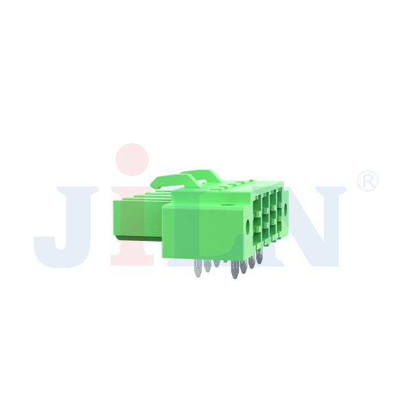 China 25A DIP PBT Brass Terminal Block Connector Right Angle 2-12P Tin Plated 2EDGAM factory