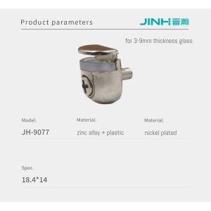 Semi Circular Glass Panel Clamp Glass Partition Clips OEM Customized