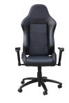 Commercial Black Leather Back Adjustable Office Chair With Nylon Castors