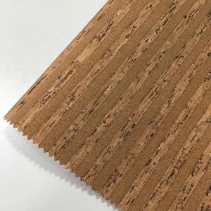 China Home Textile Cork Leather Fabric Anti Scratch Soft Touching Commom Background Cloth factory